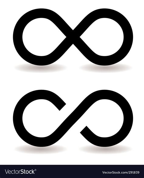 Infinity symbol Royalty Free Vector Image - VectorStock