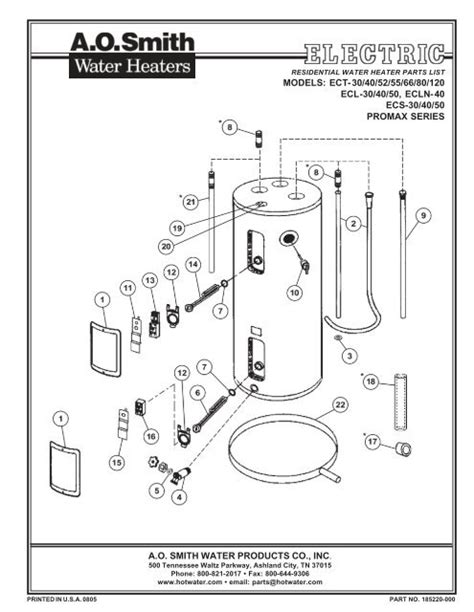 Ao Smith Hot Water Heater Parts List | Reviewmotors.co