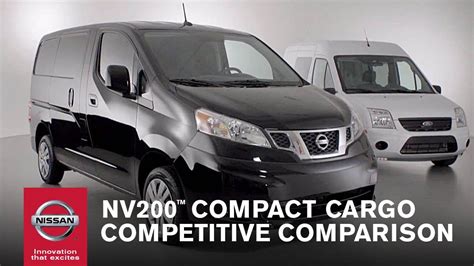 2013 Nissan NV200 Compact Cargo Van vs. Ford Transit Connect - YouTube