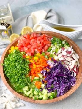 BEST Fattoush Salad with Dressing TasteGreatFoodie - Salads