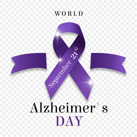 Alzheimers Ribbon Clipart Font