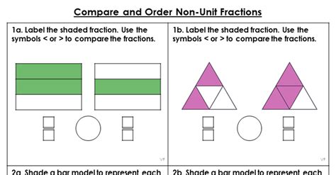 Compare and Order Non-Unit Fractions – Varied Fluency – Classroom Secrets | Classroom Secrets