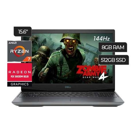 Dell G5 15 SE Gaming Laptop Ryzen 7 4800H 8GB RAM, 512GB SSD, AMD RX ...