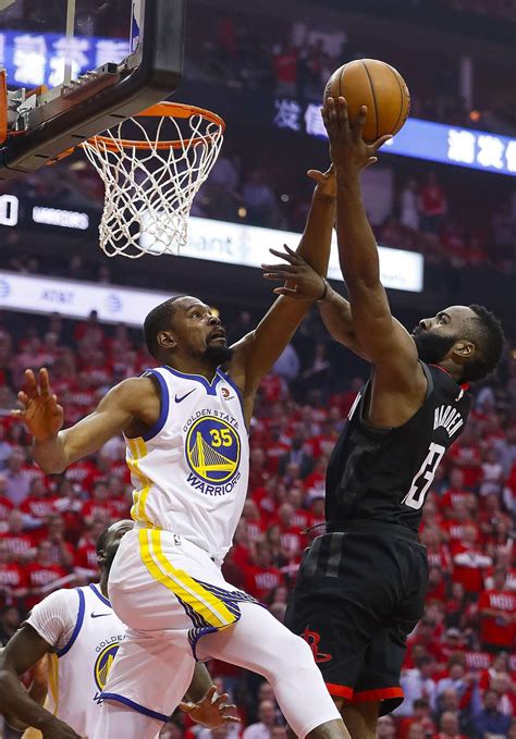 Kevin Durant outduels James Harden as Warriors take Game 1