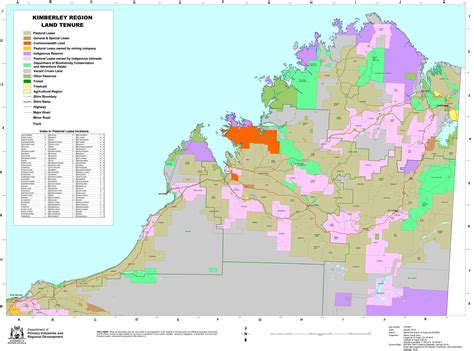 Kimberley Cattle Stations Map - Bobbie Stefanie