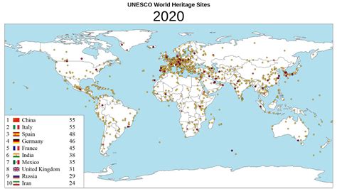 Unesco World Heritage Sites Map