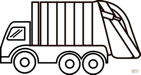 Garbage Truck coloring page | Free Printable Coloring Pages