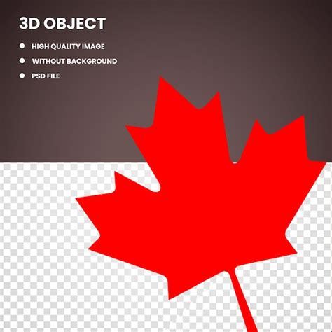 Premium PSD | Flag of canada maple leaf