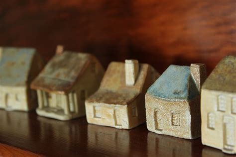 Little Ceramic Houses by HelC, via Flickr Ceramics Ideas Pottery, Clay ...
