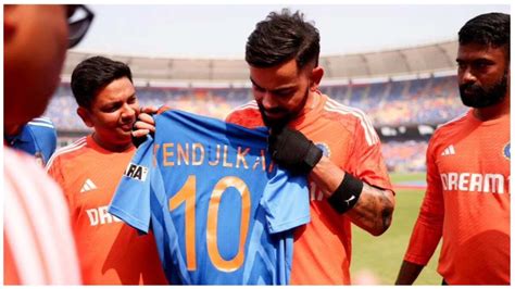 'You make us proud': Sachin Tendulkar gifts Virat Kohli signed jersey ...