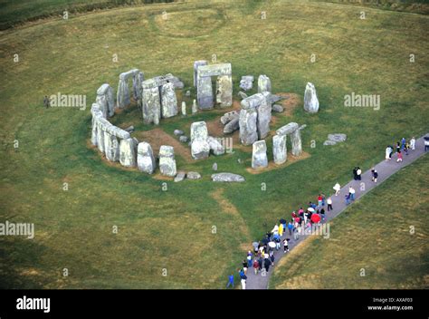 Stonehenge aerial view Wiltshire England Stock Photo - Alamy