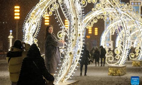 New Year decorations in Moscow, Russia - Global Times