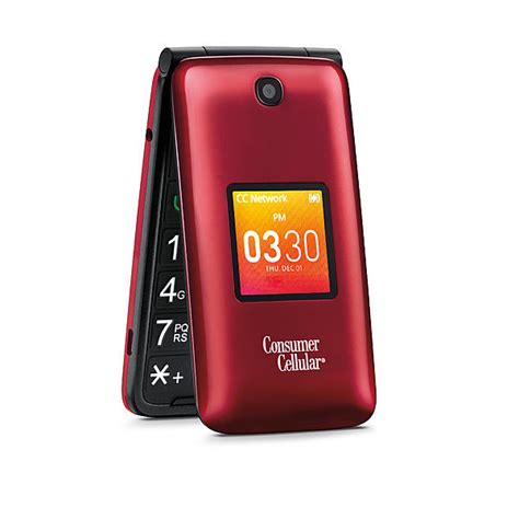 Consumer Cellular GO-FLIP-RED Go Flip Cell Phone - Red | Sears Hometown ...