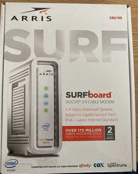 ARRIS SURFboard SB6190 DOCSIS 3.0 Cable Modem - SB6190 - Open Box