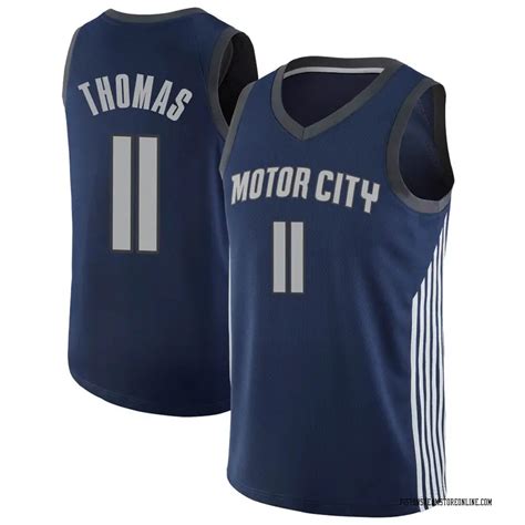 Nike Detroit Pistons Swingman Navy Isiah Thomas Jersey - City Edition ...