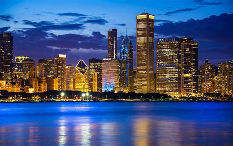 Chicago Night Sky Wallpapers - Top Free Chicago Night Sky Backgrounds - WallpaperAccess