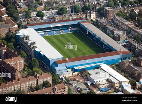 LOFTUS ROAD STADIUM, Shepherds Bush, London. Aerial view. Home of Queens Park Rangers Football ...