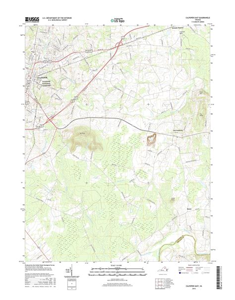 MyTopo Culpeper East, Virginia USGS Quad Topo Map