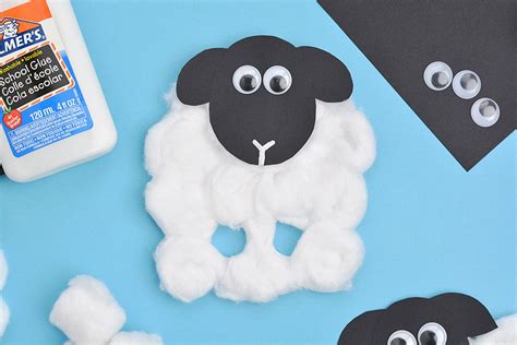 Cotton Ball Sheep Craft | Easy Sheep Puppet for Spring