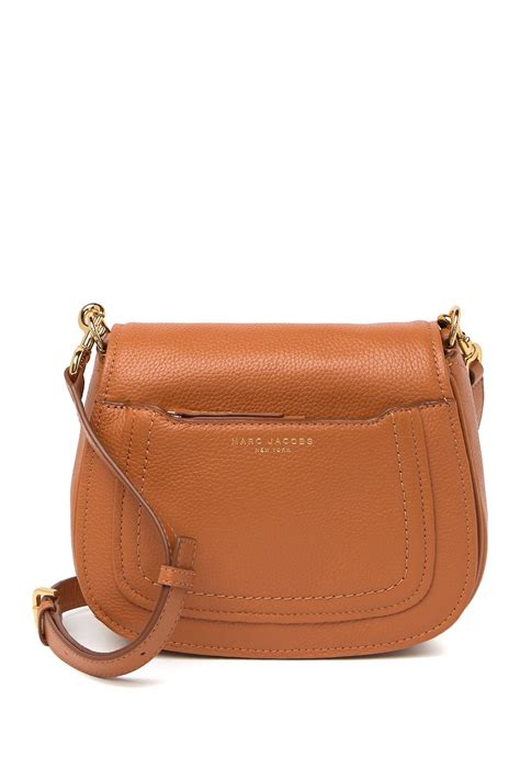 Marc Jacobs Empire City Mini Messenger Leather Crossbody Bag in Brown | Lyst