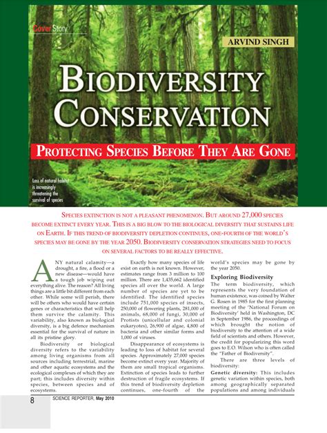 (PDF) Biodiversity Conservation