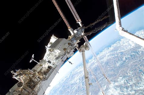 ISS space walk, 2008 - Stock Image - C010/5500 - Science Photo Library