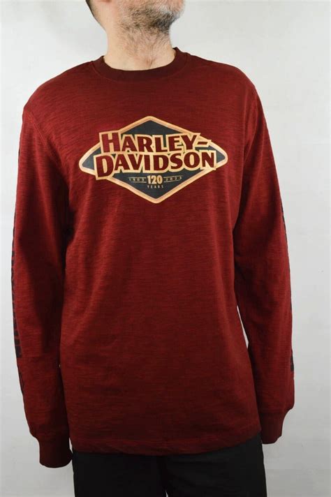 Harley Davidson Men's 120th Anniversary Long Sleeve Tee - Etsy