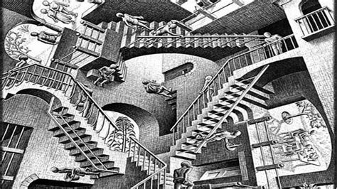 Fondos De Pantalla Obra De Arte Ilusion Optica M C Escher Dibujo Images