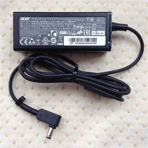 New adapter Acer 45W 19V 2.37A 3.0*1.1mm Laptop Charger for Aspire ...