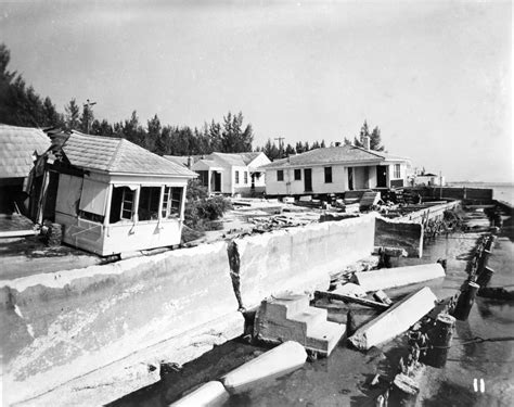 Florida Memory • Sunset Beach - destruction of seawall and beachfront homes from loss of beach fill.