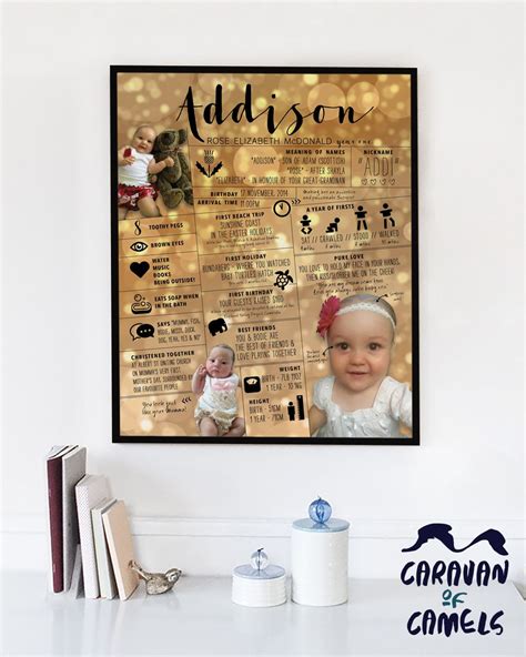 Personalised Photo Birthday Milestone Poster - http://bit.ly ...