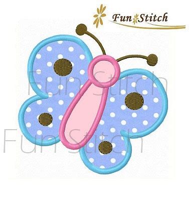 Butterfly Applique Machine Embroidery Design - Etsy