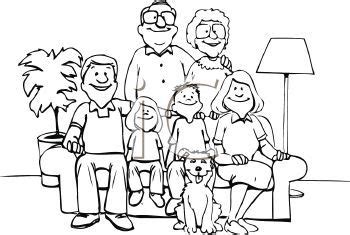 clip art family | ... of a Family Posed for a Picture - Royalty Free ...