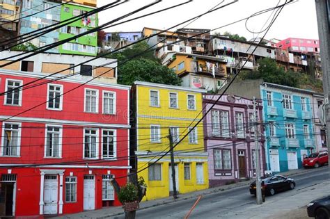 Traditional Houses. Valparaiso. Chile Editorial Stock Image ... | Valparaiso, Valparaiso chile ...