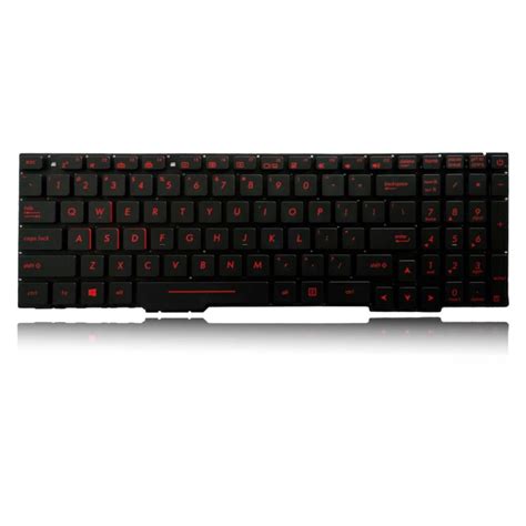 Red Backlit ASUS 15-inch Laptop Keyboard Series GL553,GL553V,GL553VW ...