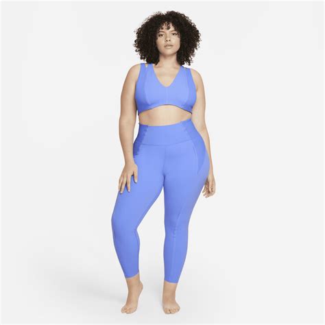 Nike Women's Yoga Luxe Dri-FIT Infinalon Jumpsuit (Plus Size) in Blue - ShopStyle