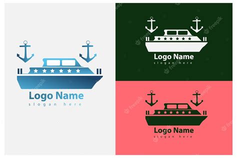 Premium Vector | MINIMALIST PASSENGER SHIP LOGO VECTOR WITH VARIOUS COLOR TEMPLATE