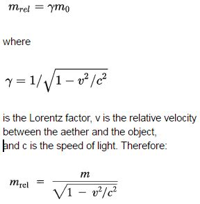 Relativistic Mass - Nuclear Power