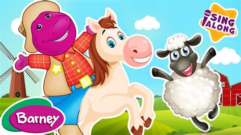 Old MacDonald Had a Farm | Barney Nursery Rhymes and Kids Songs - YouTube