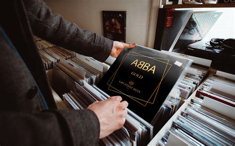 ABBA's Gold: Greatest Hits Vinyl Redesign on Behance