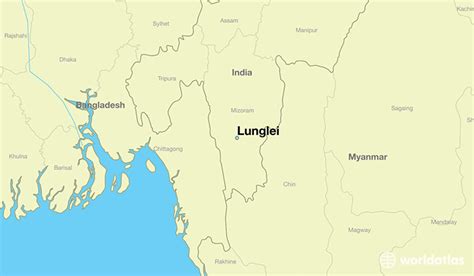 Where is Lunglei, India? / Lunglei, Mizoram Map - WorldAtlas.com