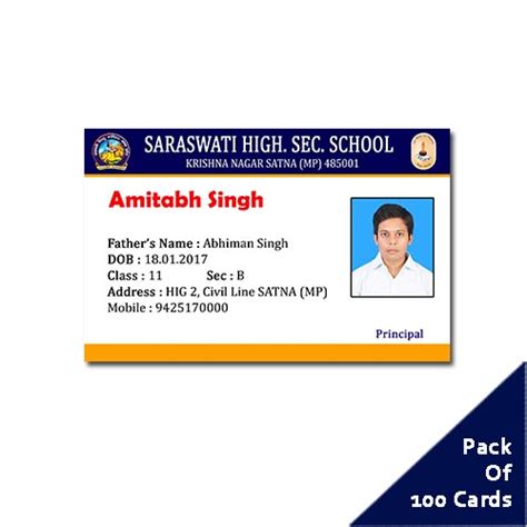 PVC School/Collage Student Identity Card – Perfect Notebook