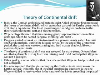 Continental drift - A2 Geography | PPT