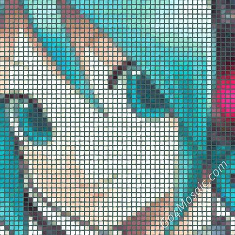 Go4mosaic Blog | Hatsune Miku mosaic from Postits