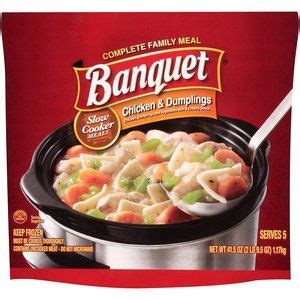 Banquet Frozen Meal, Slow Cooker Chicken and Dumpling , 41.5 oz - Walmart.com | Chicken slow ...