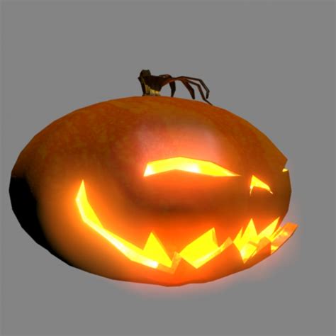 Halloween Pumpkin 3d model animation