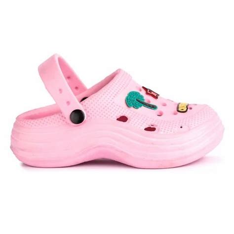 PVC Light Pink Kids Crocs Slippers at Rs 100/pair in New Delhi | ID ...