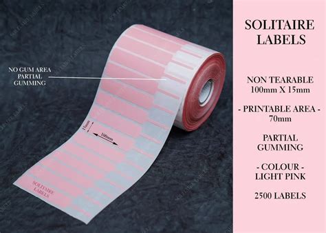 100 x 15mm (70mm Printable) Light Pink Color Jewellery, Optical Barcode Labels at Rs 2400/roll ...
