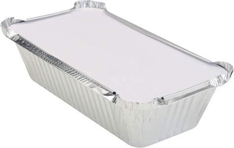 KitchenDance Disposable Aluminum Loaf Pans with Lids-1.5 Pounds ...