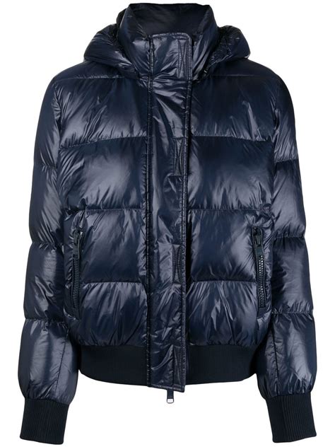 Armani Exchange logo-patch Puffer Jacket - Farfetch